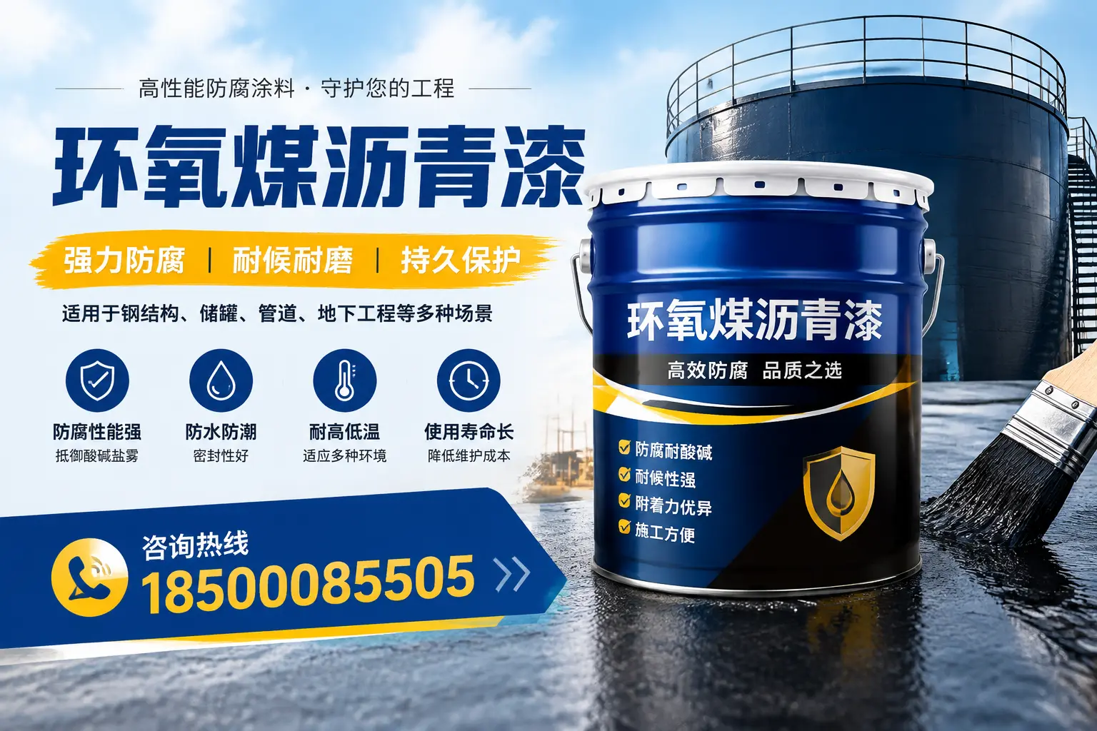 环氧煤沥青漆在工业中的应用，合肥企业的选择